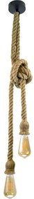 LED Luster na lanku ROPE 2xE27/10W/230V
