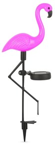 LED solárne flamingo - zapichovacie - plast - 52 x 19 x 6 cm