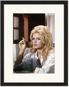 Ručne vyrobená zarámovaná fotografia Brigitte Bardot