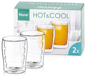 4Home Termo pohár Wave Hot&Cool 200 ml, 2 ks