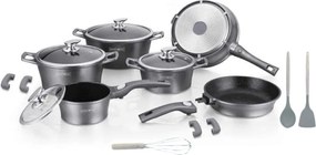 Royalty Sada riadu ES2014M 17 ks CLICK systém, farba strieborná