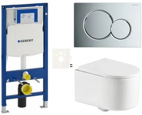 Závesný wc set do ľahkých stien / predstenová SAT SIKOGESREX72S01CR, 1 ks