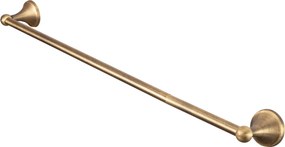 Rea Retro, kúpeľňový 1-ramenný vešiak na uterák 60cm 332870B, mosadzná, REA-06927