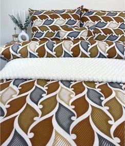INTERMEDIC SK Posteľná bielizeň WAVES – 100 % bavlna, 140x200 + 70x90 cm, vlnitý vzor