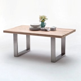 Jedálenský stôl Castello dub bielený nerez Rozmer: 220 x 76 x 100 cm