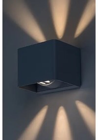 Rabalux 77170 vonkajšie nástenné LED svietidlo Hallstatt, 10 W, sivá