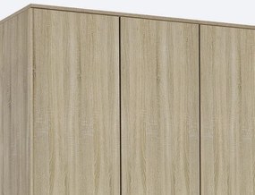 Šatníková skriňa Rasant Extra, 168 cm, dub sonoma/šedá