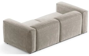 Béžová menčestrová pohovka 224 cm Bergamo – Cosmopolitan Design