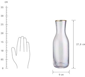 SMERALDA Karafa so zlatým okrajom 1,2 l