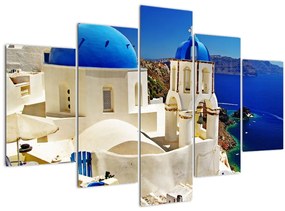 Obraz - Santorini, Grécko (150x105 cm)