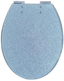 WC doska Silver Glitter