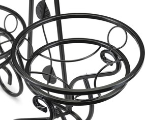 STOJAN NA KVETINÁČ ROSE 92X28X65 CM ČIERNA