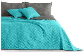 Tyrkysový pléd z mikrovlákna DecoKing Axel, 170 × 210 cm