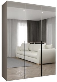 Skriňa Alicante III 150 kašmír/čierna