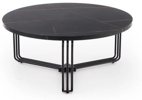 Konferenční stolek ANTICA 80 cm mramor černý
