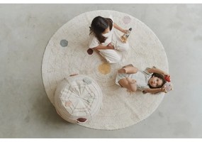 Béžový bavlnený detský hrací koberec ø150 cm Solar System – Lorena Canals