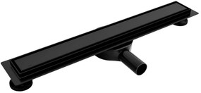 Rea Neo Pro, 50cm lineárny odtokový žľab 2v1 s 360stupňovým sifónom, čierna, REA-G0999