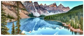 Obraz - Moraine lake (120x50 cm)