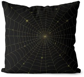 Vankúš Spiderweb gold (Velikost polštáře: 55 x 55 cm)