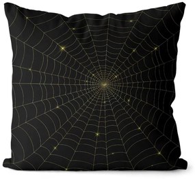 Vankúš Spiderweb gold (Velikost polštáře: 40 x 40 cm)