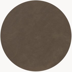Okrúhle kožené prestierania Nupo, 2 ks