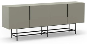 Zelenosivá nízka komoda 200x77,5 cm Eldia – Marckeric