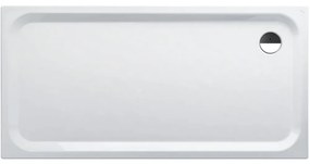 LAUFEN Platina obdĺžniková sprchová vanička zo smaltovanej ocele, odtok v rohu, 1800 x 900 x 45 mm, biela, H2150370000401