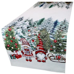 Gobelínový obrus s krásnym vianočným motívom 45 x 140 cm