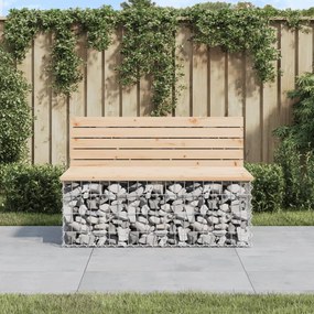 Záhradná lavička gabiónový dizajn 103x70x65 cm masívna borovica 834374