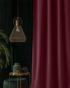Elegantný bordový záves na riasiacu pásku s rozmerom 140 x 280 cm