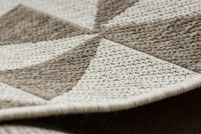Koberec Šnúrkový SIZAL FLOORLUX 20489 champagne / taupe Trojuholníky