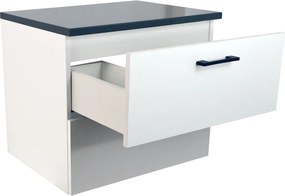 Comodo Kúpeľňová skrinka pod doskové umývadlo Agria NEW W 60-HD - biela/antracit