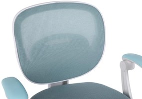 Detská otočná stolička Neoseat JUNI 008 s podnožou — látka, modrá