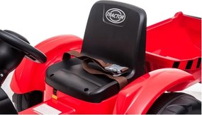 LEAN CARS Batériový traktor s prívesom CH9959 Red