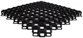 Bestent Zatrávňovacia dlažba plastová 60x60x4cm Black MULTI GRID