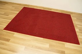 Metrážny koberec Stockholm 35 červený / čierny