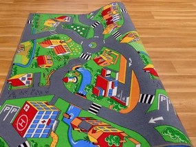 Detský koberec dedinkou