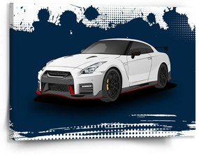 Sablio Obraz Nissan GTR 35 Modrý - 150x110 cm