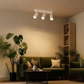 Bodové svietidlo PIPE 3xGU10/10W/230V biele