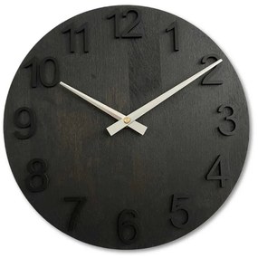 Dizajnové nástenné hodiny z masívneho dreva I SENTOP MAS017-3169-hands/silver