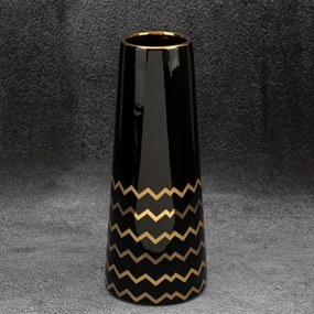Dekoratívna váza THEA 12 x 30 cm čierna
