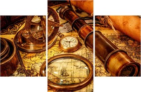 Obraz - Historické pomôcky námorníkov (90x60 cm)