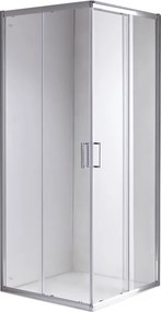 BPS-koupelny Štvorcový sprchový kút KZ93D 70x70 chróm/transparent - bez vaničky