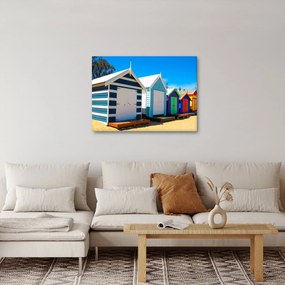 Obraz - Pláž Brighton, Melbourne, Austrália (70x50 cm)