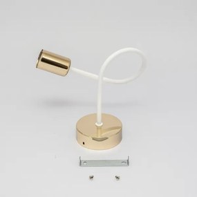 Nástenné svietidlo OXFORD 1xE27/15W/230V zlatá/biela