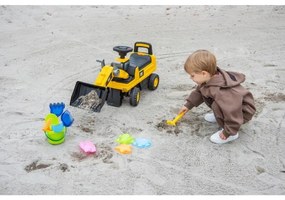 Odrážadlo nakladač CAT 2xAA žltá/čierna