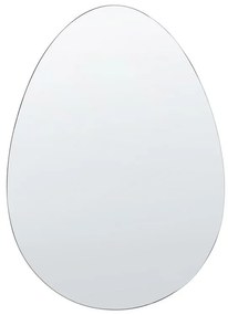 Nástenné zrkadlo 50 x 70 cm strieborné MONTRESOR Beliani