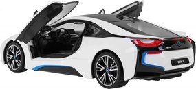 BMW i8 biely RASTAR 1:14 model auta na diaľkové ovládanie + 2,4 GHz diaľkové ovládanie