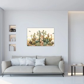 Obraz - Púšť, aquarel (90x60 cm)