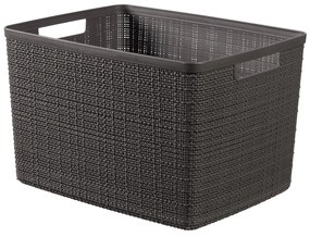 Curver Košík Jute L tmavo šedá